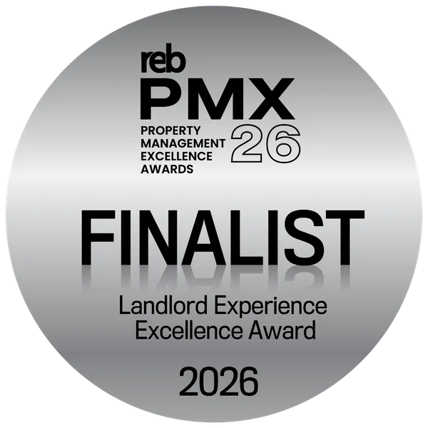 2026 REB Property Management Excellence Awards finalist seal — Landlord Experience Excellence Award